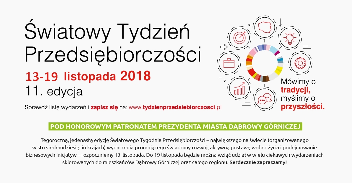 Informacja dotycząca Światowego Tygodnia Przedsiębiorczości